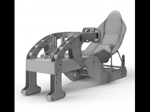 Racing game simulator chair evolution f1 3D Model