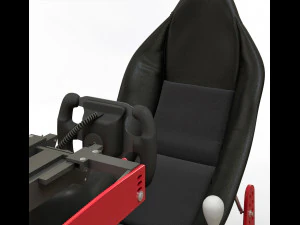 Racing game simulator chair evolution f1 3D Model