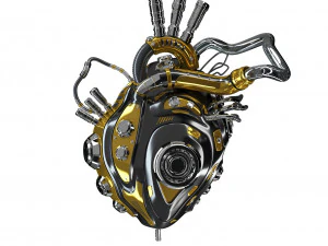 coraz&oacute;n robot bi&oacute;nico Modelo 3D