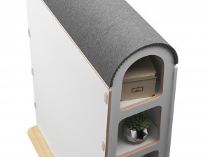 arc of mobile office furniture by task systems 3D Модель