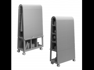 arc of mobile office furniture by task systems 3D Модель