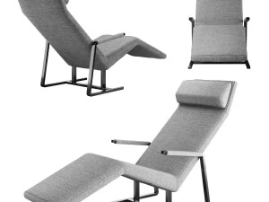 lounge chair 72 lounger by wogg 3D Model