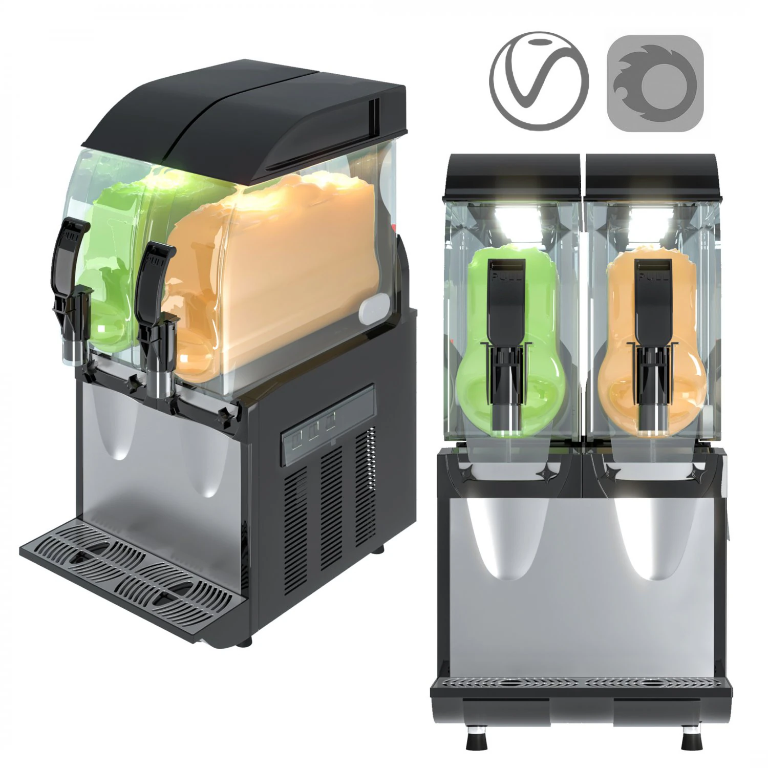 slush ice machine spm luce ipro 2 m 3D Model .c4d .max .obj .3ds .fbx .stl .blend 