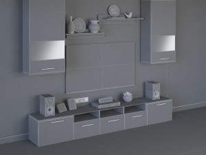tv cabinet denver 3D Модель