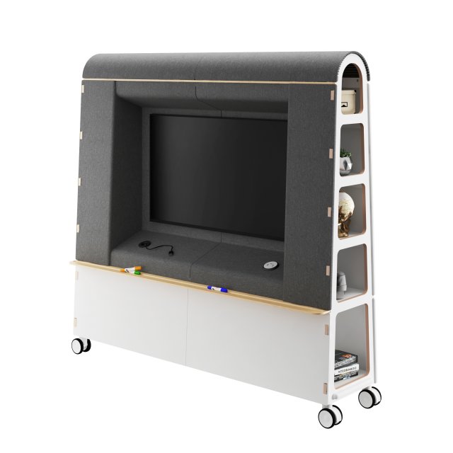 arc 2 of mobile office furniture by task systems Modèle 3D .c4d .max .obj .3ds .fbx .stl .blend 