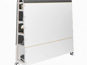 arc 2 of mobile office furniture by task systems Modèle 3D