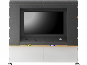 arc 2 of mobile office furniture by task systems Modèle 3D