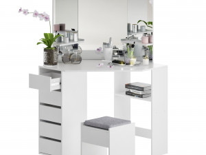 makeup dressing corner table 3D Model
