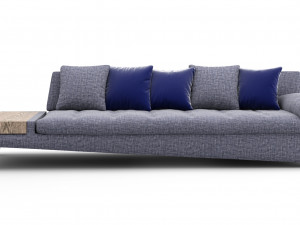 illusion large 4-seat element sofa by roche bobois design lili castilla 3D Model