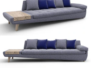 великий 4-місний диван illusion від roche bobois design lili castilla 3D Модель