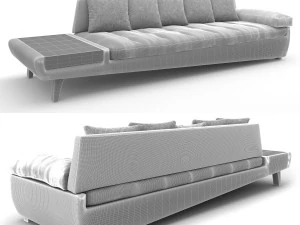 великий 4-місний диван illusion від roche bobois design lili castilla 3D Модель