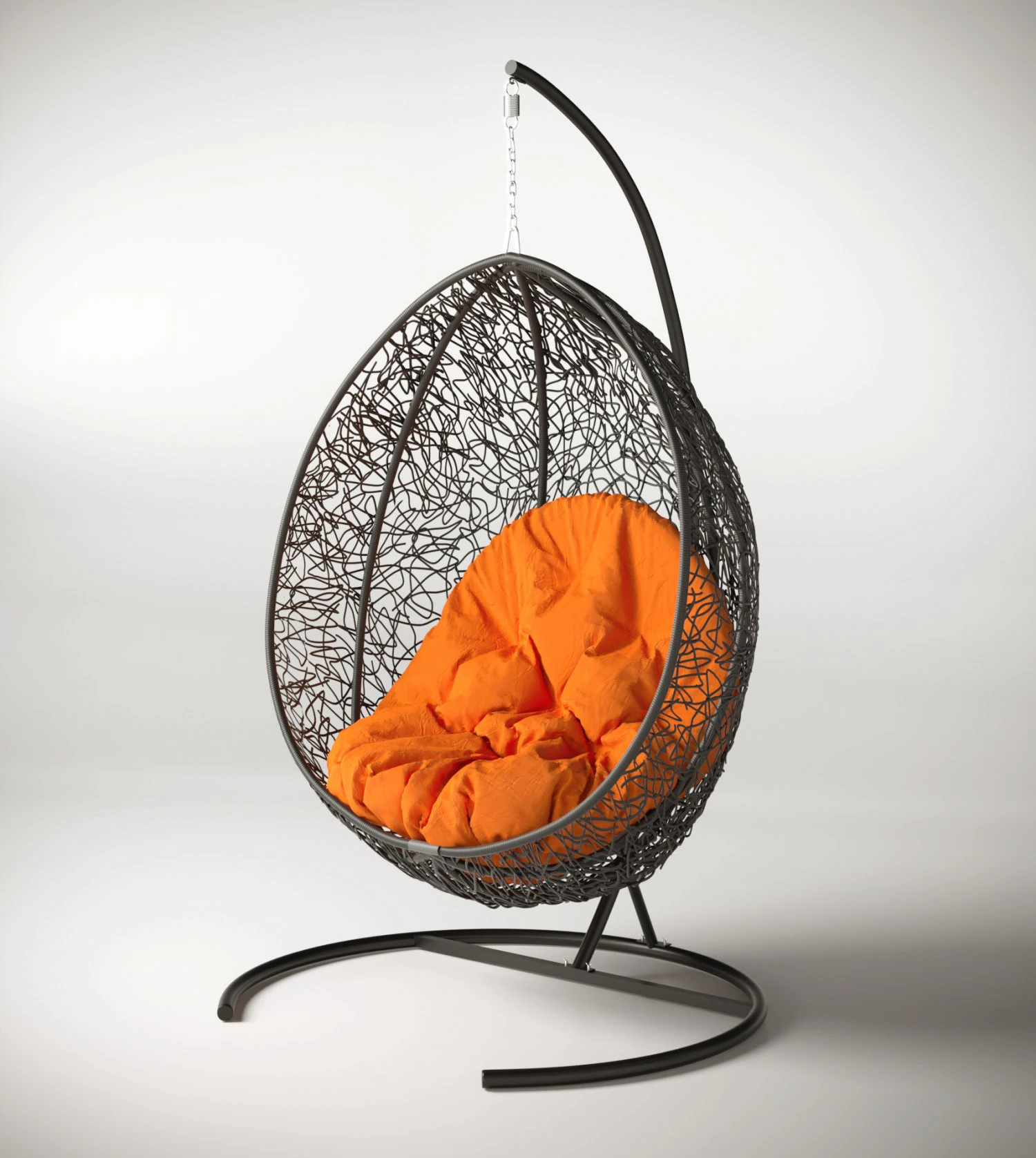 3d swing cocoon hanging rotan chair 3D Model .c4d .max .obj .3ds .fbx .stl .blend 