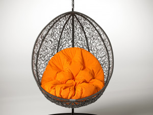3d swing cocoon hanging rotan chair 3D 모델