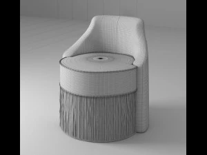 3d chair sciura by dimorestudio model 3D Model