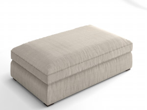 3d belgian coffee ottoman 3Dモデル