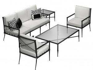 Set Bridgehampton Outdoor Furniture by Williams Sonoma Modelo 3D