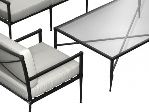 Set Bridgehampton Outdoor Furniture by Williams Sonoma 3D Model