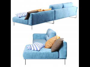 Corner Sofa Habia by Gorini 3D Model