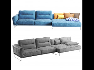 Corner Sofa Habia by Gorini 3D Model