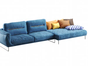 Corner Sofa Habia by Gorini 3D Model