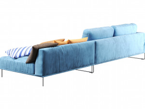 Corner Sofa Habia by Gorini 3D Model