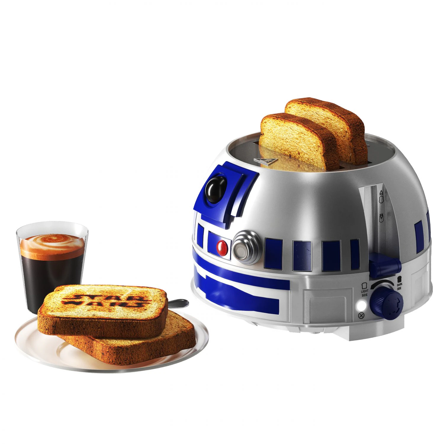 Toaster Star Wars R2D2 3D Model .c4d .max .obj .3ds .fbx .stl .blend 