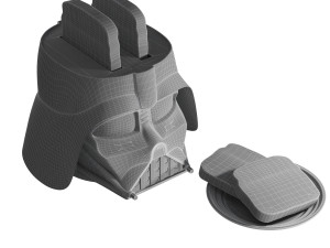 Toaster Star Wars Darth Vader Modello 3D