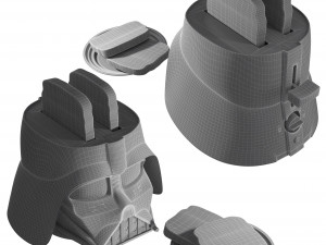 Toaster Star Wars Darth Vader Modello 3D