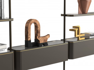 Radice bookcase by Natuzzi Italia 3Dモデル