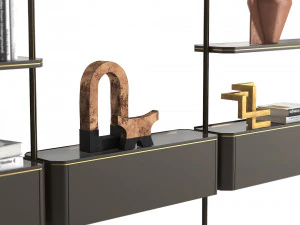 Radice bookcase by Natuzzi Italia 3D Model