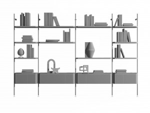 Radice bookcase by Natuzzi Italia 3Dモデル