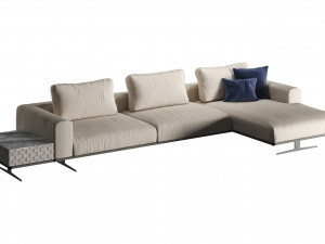 Alea sofa by Smania Model 3D
