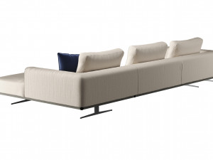 Alea sofa by Smania Model 3D