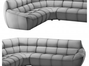 Albatros corner sofa by Nordholtz Modello 3D