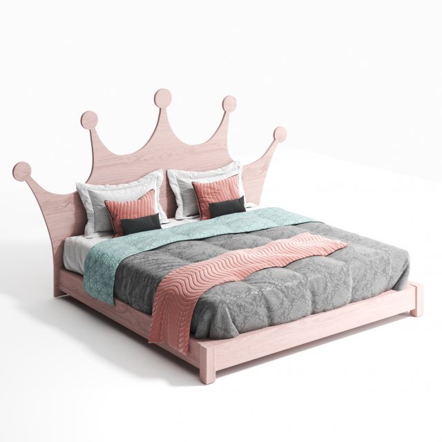The Princess Childrens Bed by Buildourbed 3D Модель .c4d .max .obj .3ds .fbx .stl .blend 