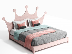The Princess Childrens Bed by Buildourbed 3D Model