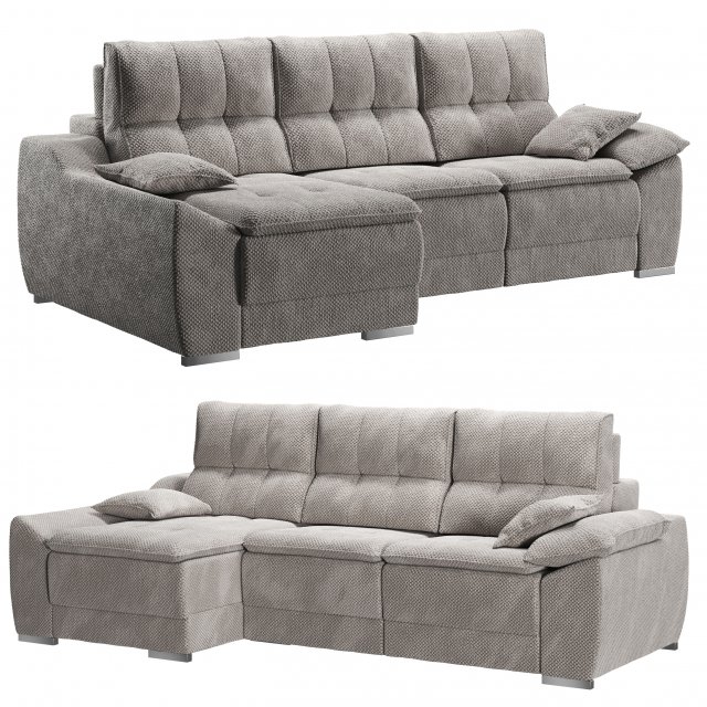 Anita sectional sofa by Nordholtz 3D Model .c4d .max .obj .3ds .fbx .stl .blend 