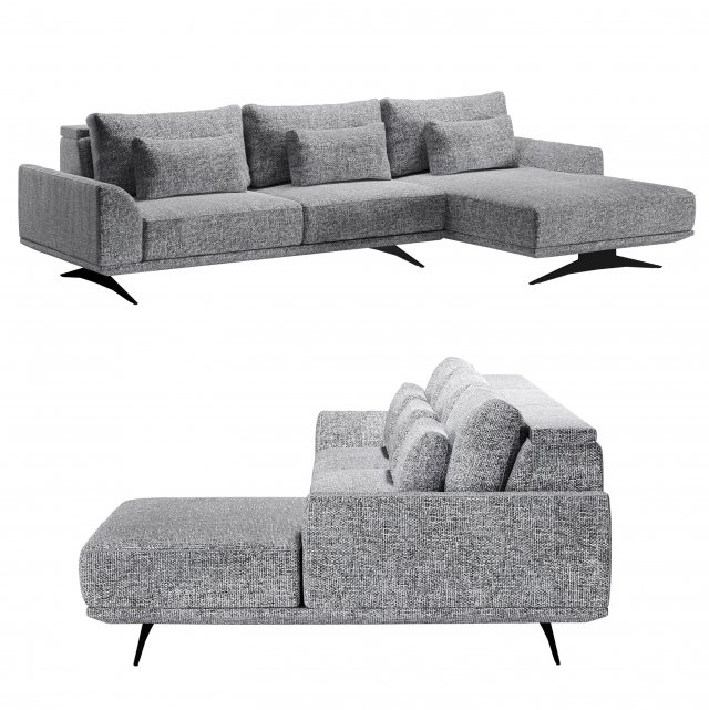 Holger sofa by Nordholtz 3D-Modell .c4d .max .obj .3ds .fbx .stl .blend 