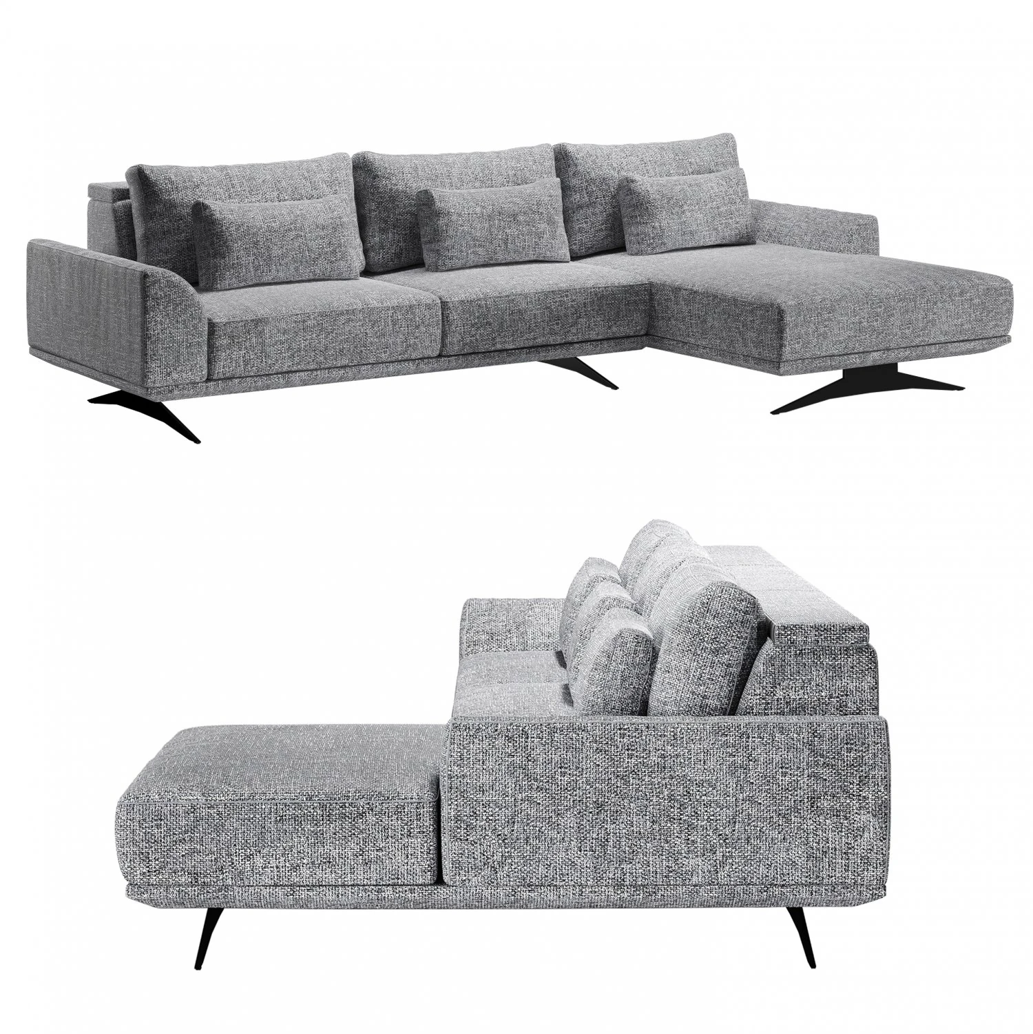 Holger sofa by Nordholtz 3D Model .c4d .max .obj .3ds .fbx .stl .blend 