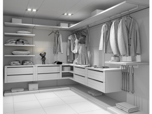 Wardrobe Openwall by Urbanwardrobes 3D 모델