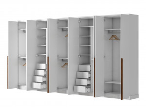 Wardrobe Nordic gloss by Urbanwardrobes 3D Model