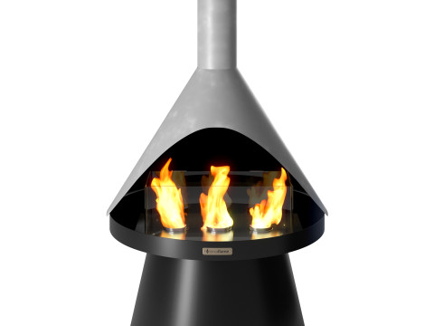 Lloyd fireplace Terraflame by Solo stove 3D मॉडल