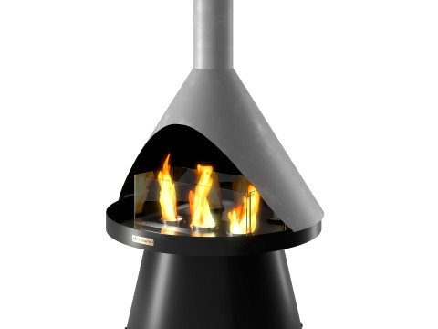 Lloyd fireplace Terraflame by Solo stove Model 3D