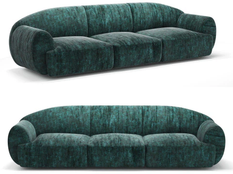 Sofa Memoria oleh Karim Rashid Natuzzi Model 3D