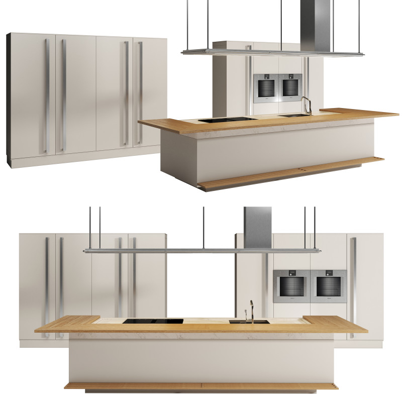 Kitchen Proxima by Arclinea 3Dモデル .c4d .max .obj .3ds .fbx .stl .blend 