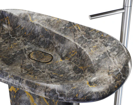 Wash basin Selce by Lithea 3D Model