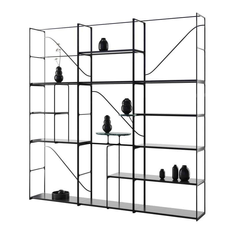 Etna bookshelf by Lithea 3D मॉडल .c4d .max .obj .3ds .fbx .stl .blend 