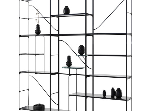 Etna bookshelf by Lithea 3D Model