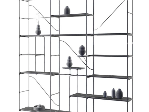 Etna bookshelf by Lithea 3D Model