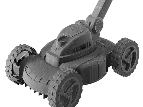 Rasaerba Gtech Modello 3D